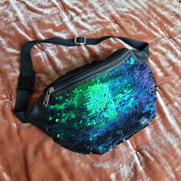 mermaid sequin fanny pack